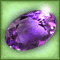 Fioletowy tęczowy kamień szlachetny