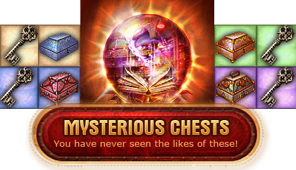 Myterious Chests appear all over Faeo in the MMORPG Legend: Legacy of the Dragons.