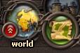 World map button