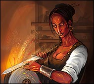 Soygura the Craftswoman in the online game Legend: Legacy of the Dragons