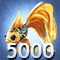 Golden Shams - 5000
