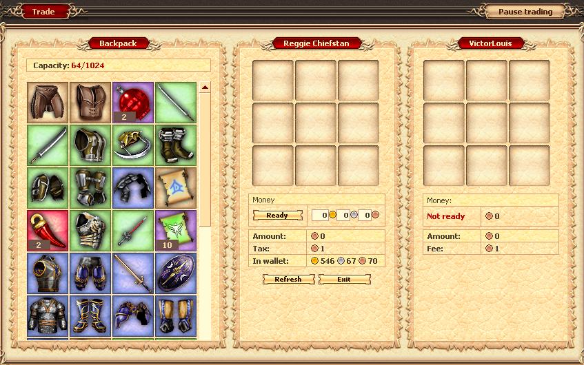 Trade interface